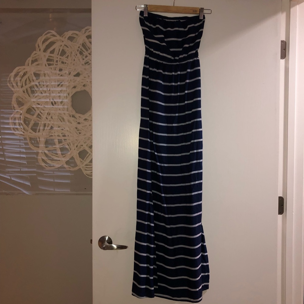 Abercrombie & Fitch Striped Maxi Dress